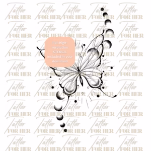 Celestial Butterfly tattoo watermarked