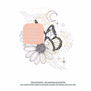 Butterfly, Moon & Daisy watermark