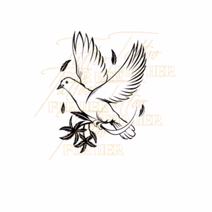 Peace Dove with Olive Branch Preview watermark