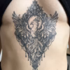 phoenix tattoo mandala tattoo sternum mandala tattoo mockup