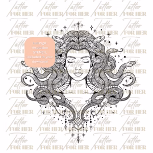 medusa tattoo design watermarked