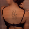 celestial goddess tattoo design mockup