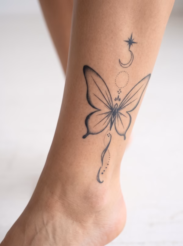 celestial butterfly mockup