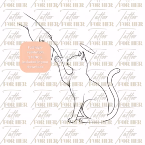 Cat Memorial tattoo watermarked